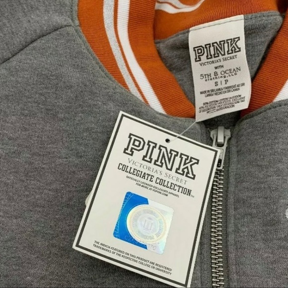TEXAS LONGHORNS Collegiate Collection Varsity Jacket by PINK Victoria’s … - Picture 7 of 16
